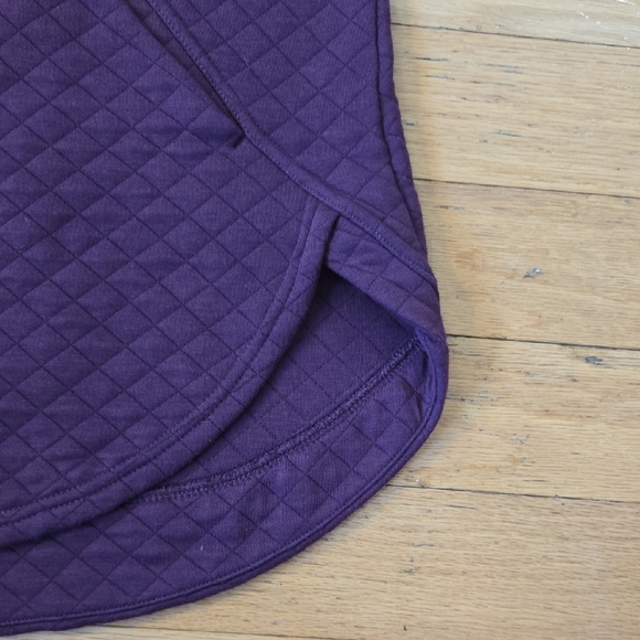 Athletic Works Womens Size Large Quilted Jacket With Hoodie Burgandy - Picture 8 of 11